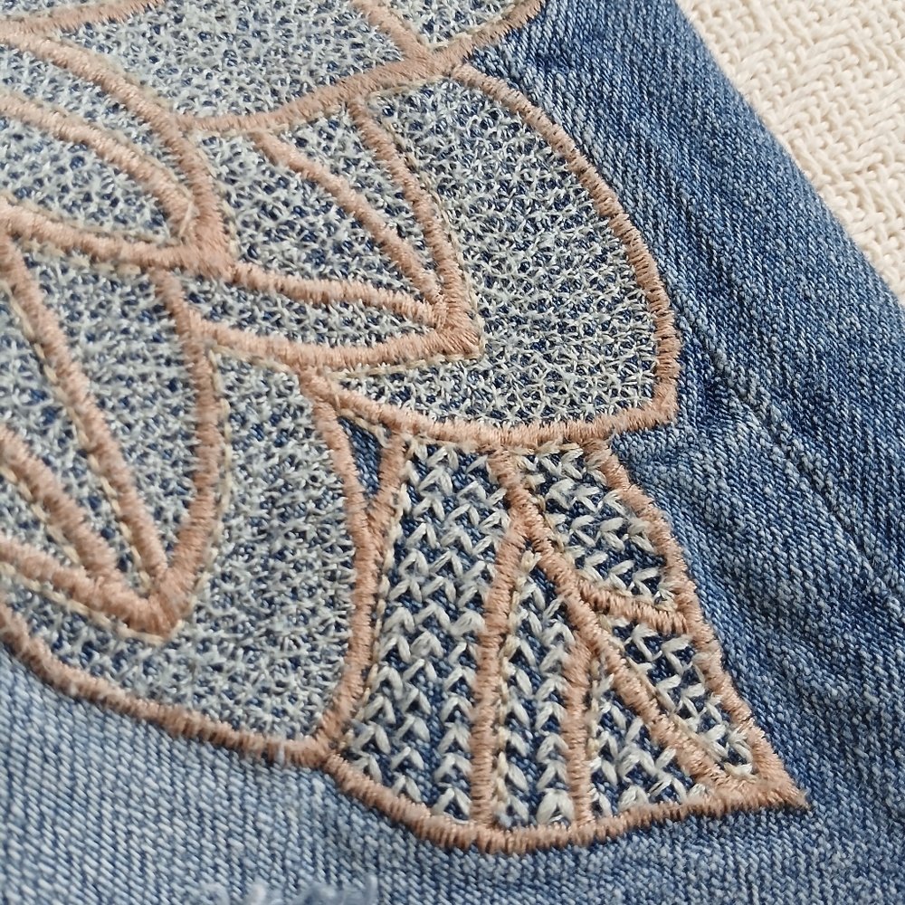 miss me ♡ boyfriend ankle jeans embroidered y2k boho grunge fairy mcbling - Picture 4 of 11